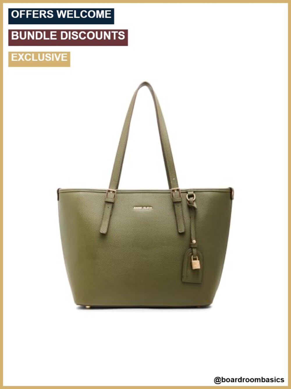 PVC Tote with Polyester Lining - Large Shoulder Bag